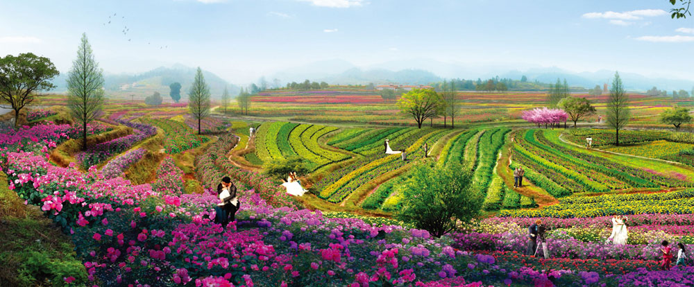 山下花海,山下花海官网,山下花海玫瑰园,怀化山下花海